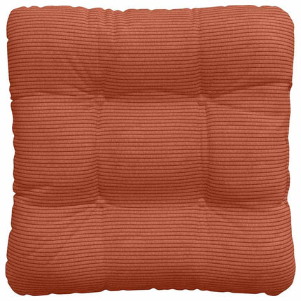 Sædepuder 4 stk. Velourstof Rød orange 45 x 45 cm