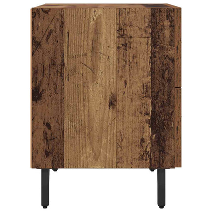 Natskab 2 stk. Gammelt træ 40 x 35 x 47,5 cm Konstrueret træ
