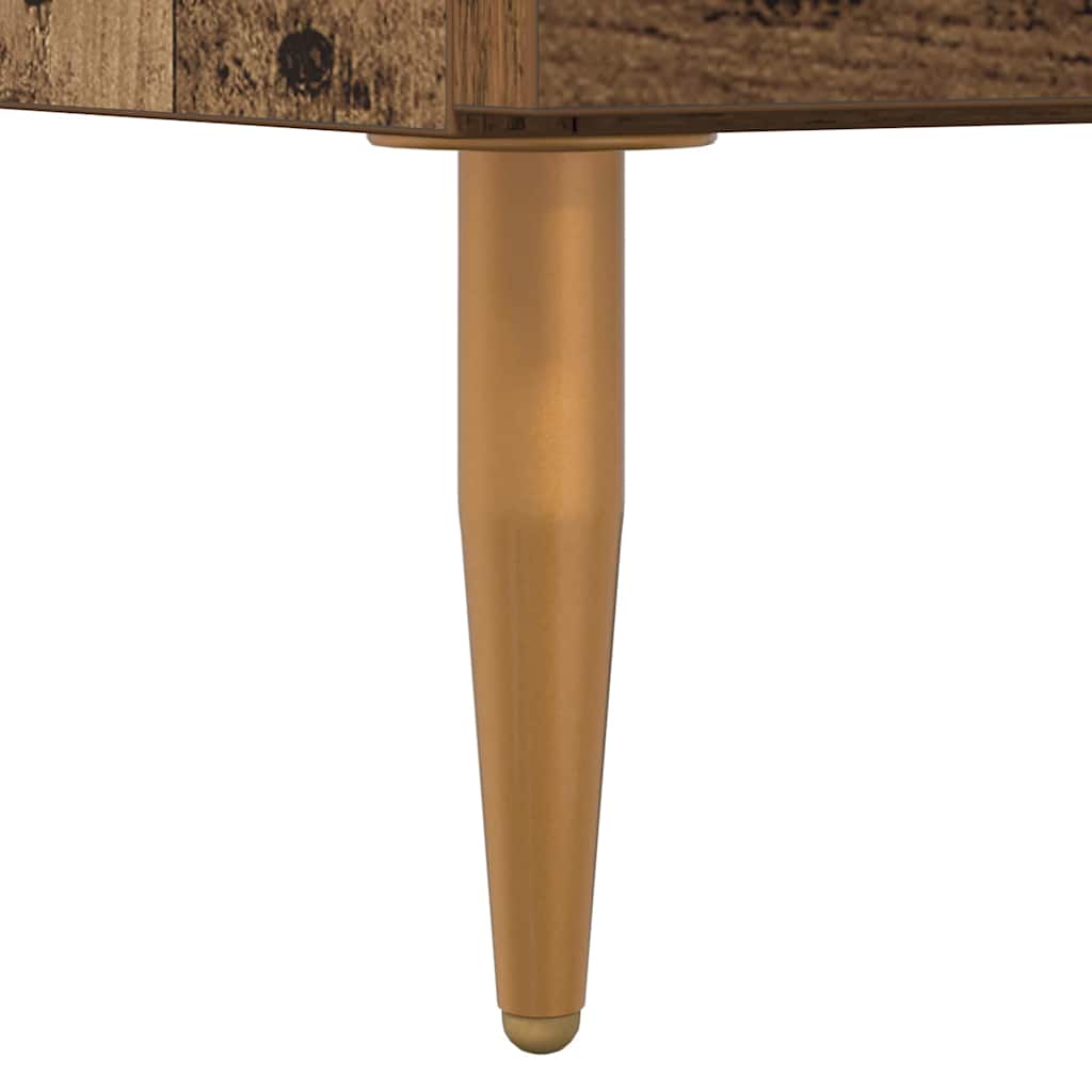 Sengebord 2 pcs Gammelt træ 40 x 35 x 47,5 cm Konstrueret træ