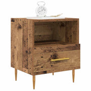 Sengebord 2 pcs Gammelt træ 40 x 35 x 47,5 cm Konstrueret træ