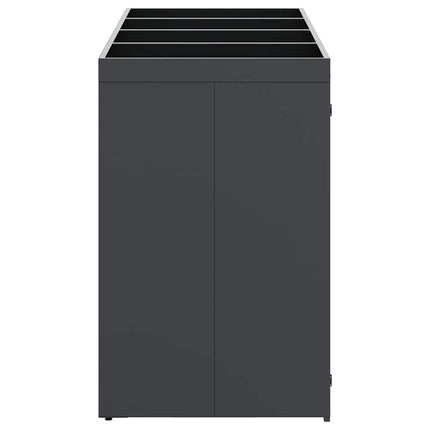 Wheelie Bin Opbevaring til 4 Affaldscontainere Antracit