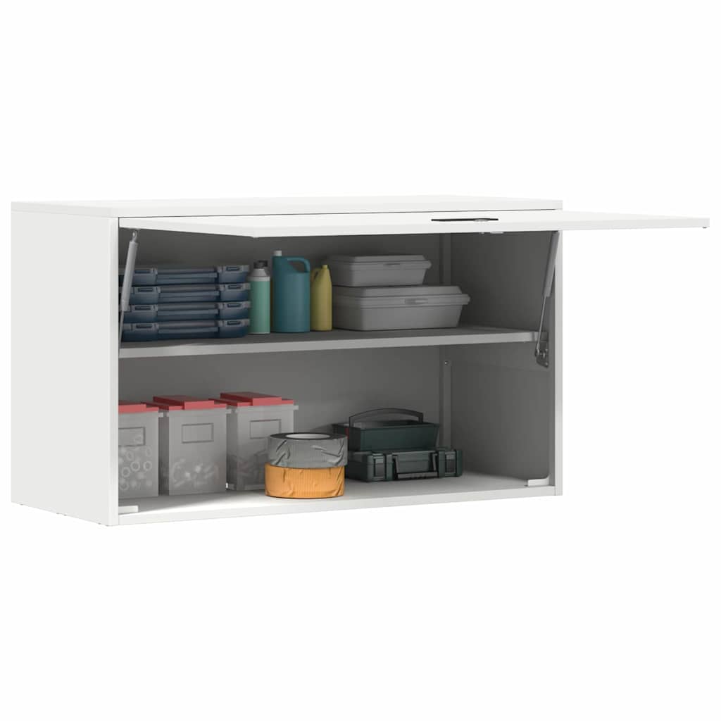 Vægbeslag til Garage Hvid 90 x 40 x 53 cm Pulverlakeret stål