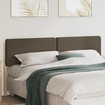 Polstret sengegavl Brun og Taupe 180 cm Massiv fyrretræ