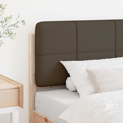 Polstret sengegavl Brun og Taupe 75 cm Massiv fyrretræ