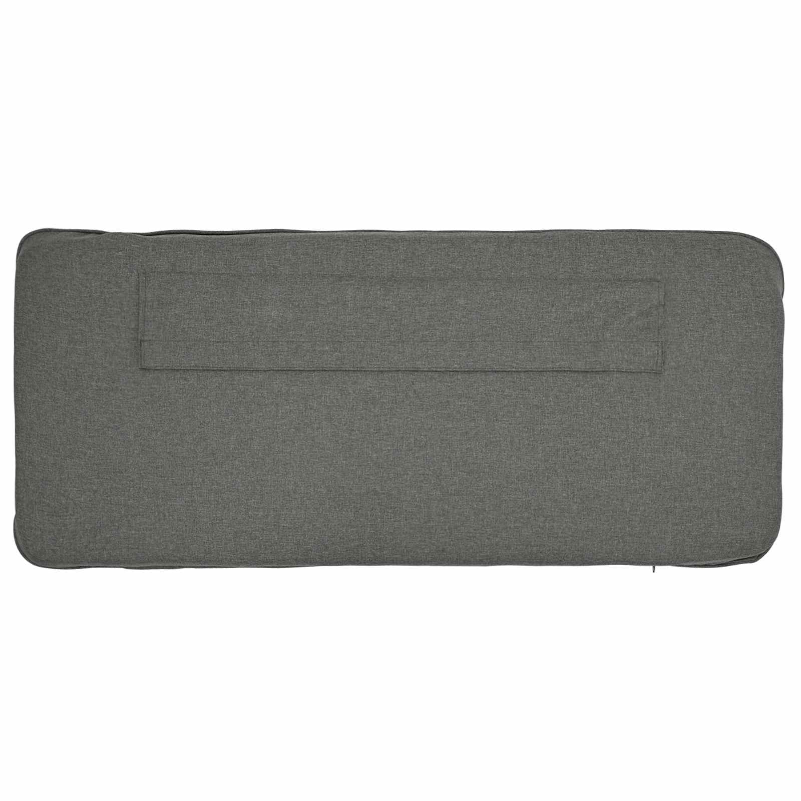 Polstret sengegavl Brun og Lys Grå 100 cm Massiv fyrretræ