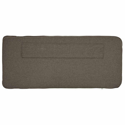 Polstret sengegavl Brun og Taupe 80 cm Massiv fyrretræ