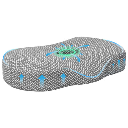 Hals Pude Enfarvet Grå 53 x 34,5 x 10,5 cm Memory Skum