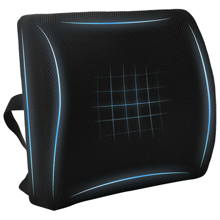 Rygpude Sort Memory Skum 35,5 x 30 x 12 cm