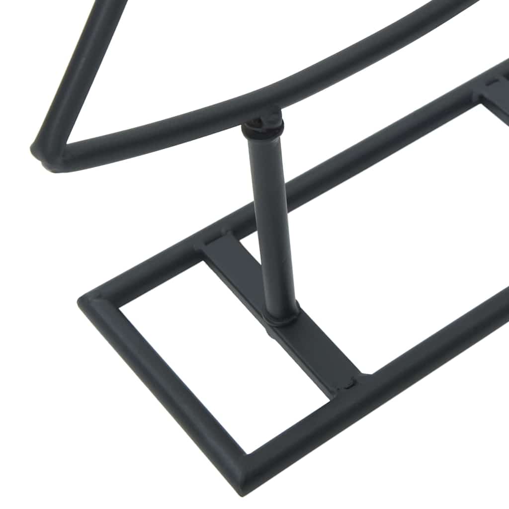 Metal juletræ med stativ Sort 90,5 cm Stål