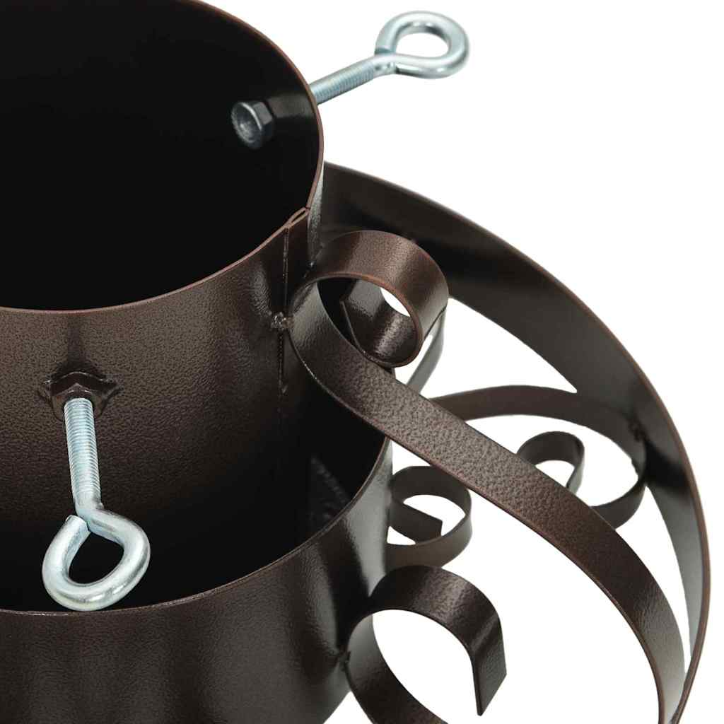 Juletræfod Antik kobber 40 x 40 x 20.5 cm Stål