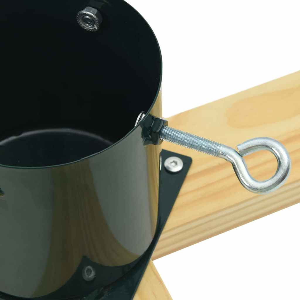 Juletræfod 1.73 Grøn 50 x 50 x 16 cm Massiv fyrretræ