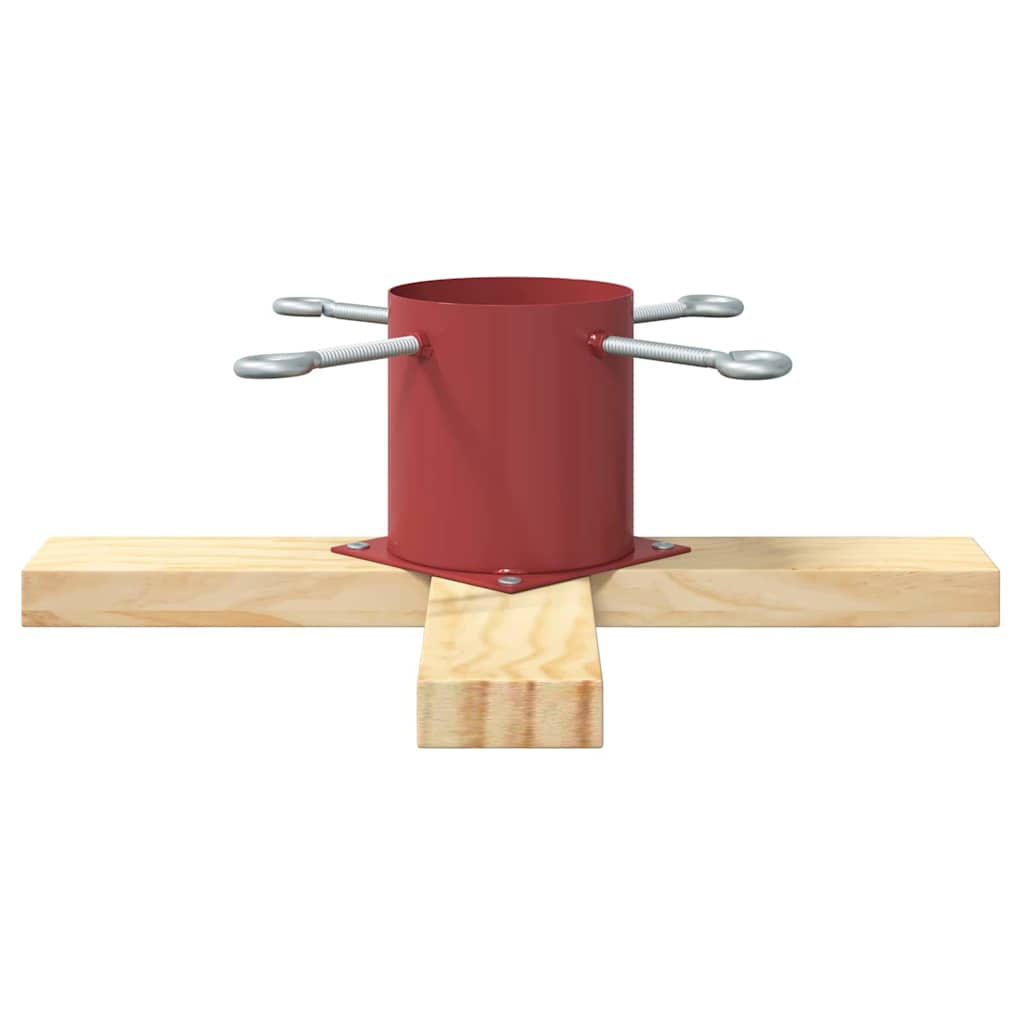 Juletræfod 1.73 Rød 50 x 50 x 16 cm Massiv fyrretræ