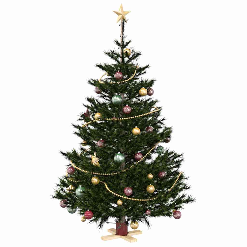 Juletræfod 1.73 Rød 50 x 50 x 16 cm Massiv fyrretræ