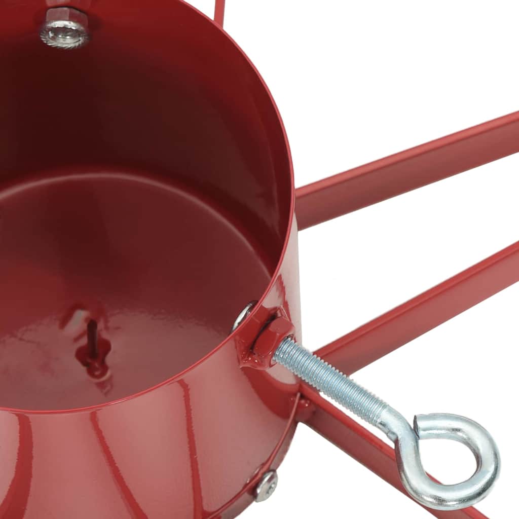 Juletræfod 1.73 med vandtank Rød 49 x 49 x 15,5 cm Stål