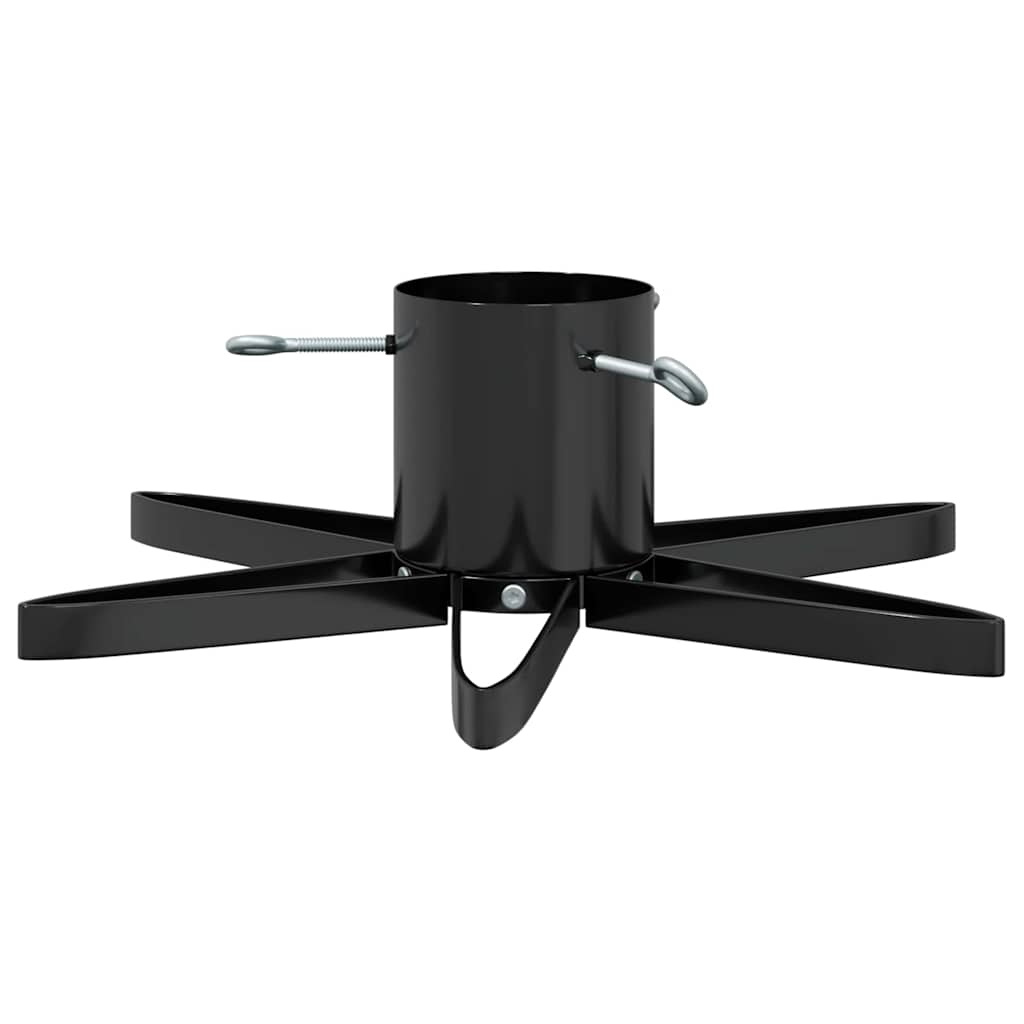 Juletræfod 1.73 med vandtank Sort 49 x 49 x 15,5 cm Stål