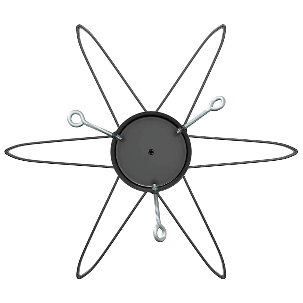Juletræfod 1.73 med vandtank Sort 49 x 49 x 15,5 cm Stål