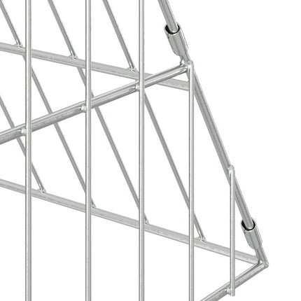 Hønsebur Sølv 110 x 100 x 85 cm Galvaniseret stål