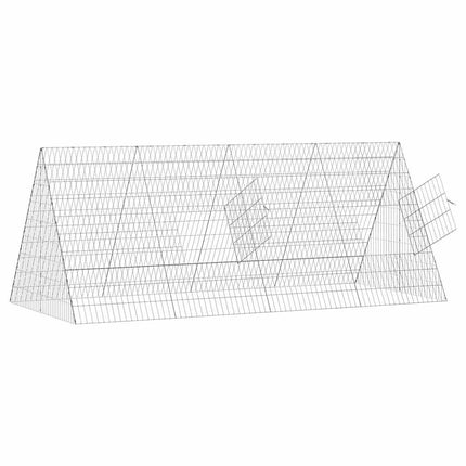 Hønsebur Sølv 215 x 100 x 85 cm Galvaniseret stål