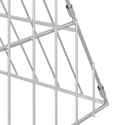 Hønsebur Sølv 430 x 100 x 85 cm Galvaniseret stål