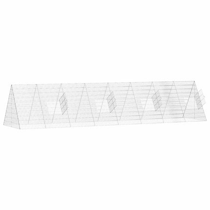 Hønsebur Sølv 430 x 100 x 85 cm Galvaniseret stål