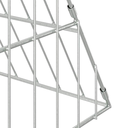 Hønsebur Sølv 650 x 100 x 85 cm Galvaniseret stål