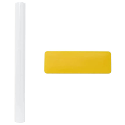 Statisk Vinduesfilm Frostet hvid 60 x 500 cm PVC