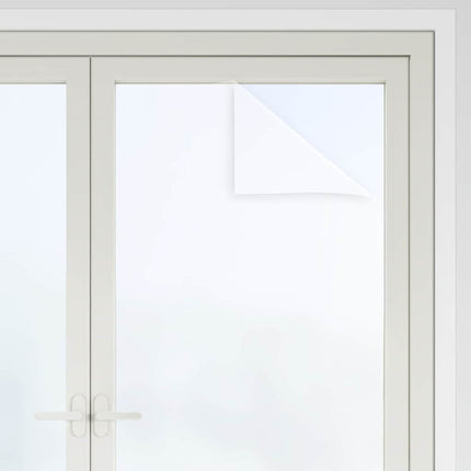 Statisk Vinduesfilm Frostet hvid 90 x 2000 cm PVC