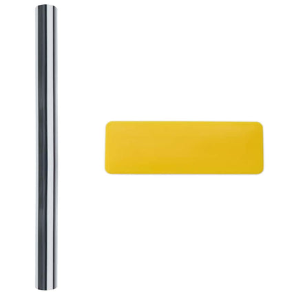 Statisk Reflekterende Solfilm til Vinduer Sølv 90 x 500 cm PVC