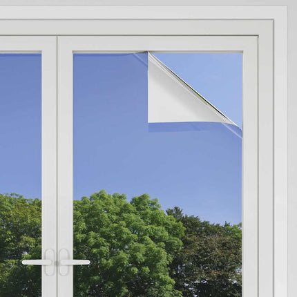 Statisk Reflekterende Solfilm til Vinduer Sølv 90 x 500 cm PVC