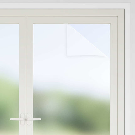 Selvklæbende Vinduesfolie Frostet hvid 90 x 500 cm PVC