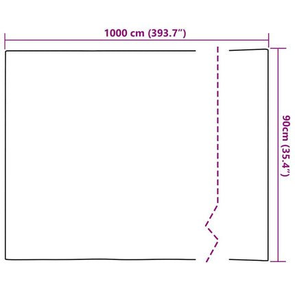 Selvklæbende Vinduesfolie Frostet hvid 90 x 1000 cm PVC