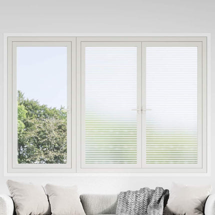 Selvklæbende Vinduesfolie Frostede striber 60 x 1000 cm PVC