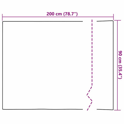 Selvklæbende Spejl Film 90 x 200 cm 2 stk. Sølv PET