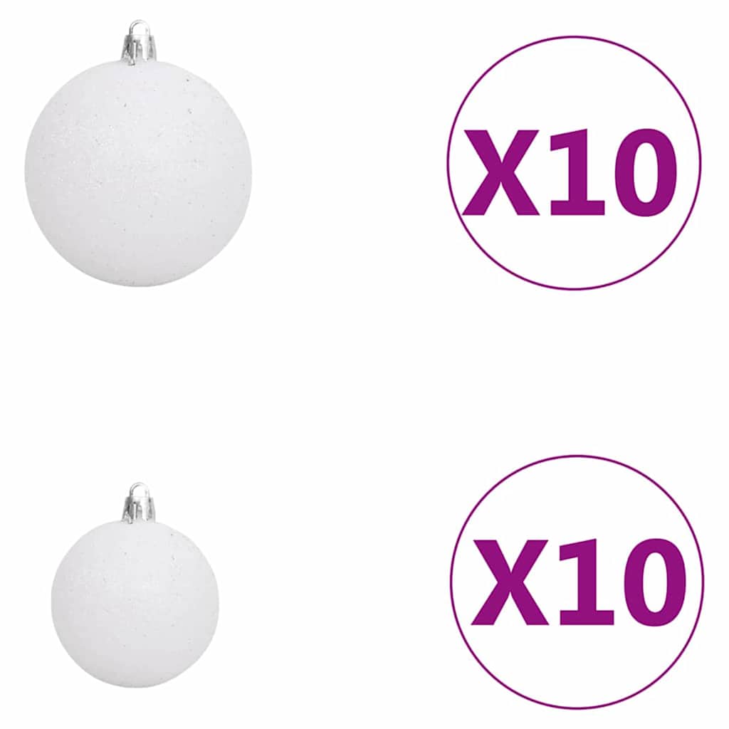 Slankt Juletræ med stativ Grøn 210 cm PVC og Massiv Fyrretræ