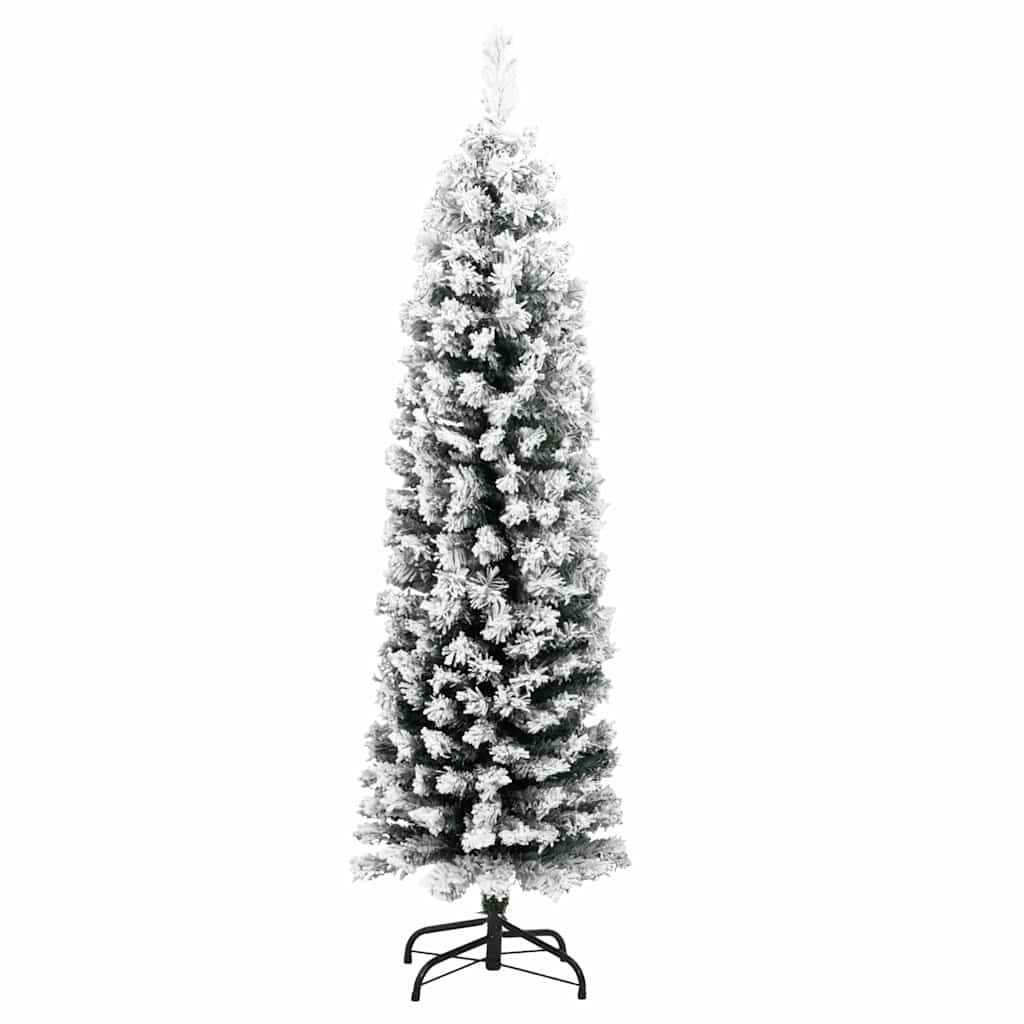 Kunstigt juletræ med stativ Grøn 150 cm PVC og Stål og Plastik