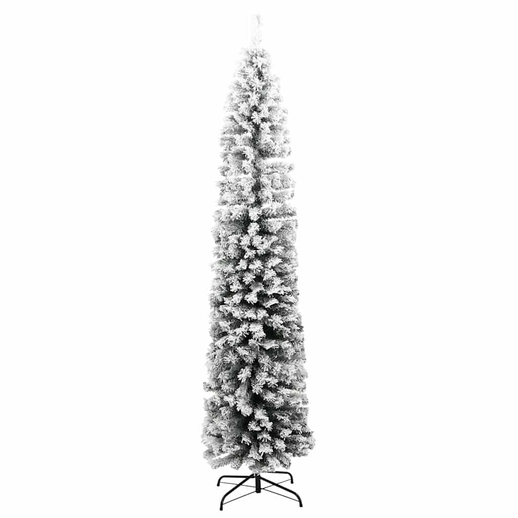 Kunstigt juletræ med stativ Grøn 240 cm PVC og Stål og Plastik