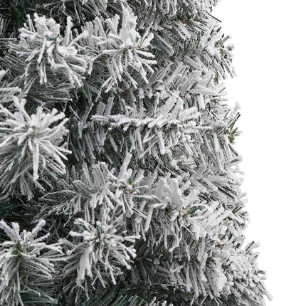 Kunstigt juletræ med stativ Grøn 270 cm PVC og Stål og Plastik