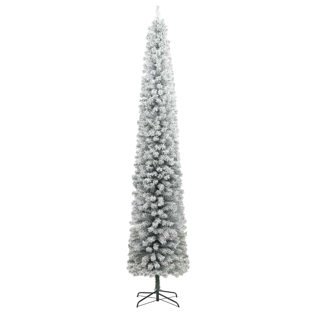 Kunstigt juletræ med stativ Grøn 270 cm PVC og Stål og Plastik