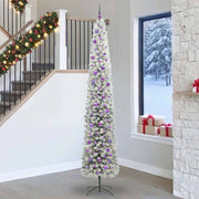 Kunstigt juletræ med stativ Grøn 270 cm PVC og Stål og Plastik
