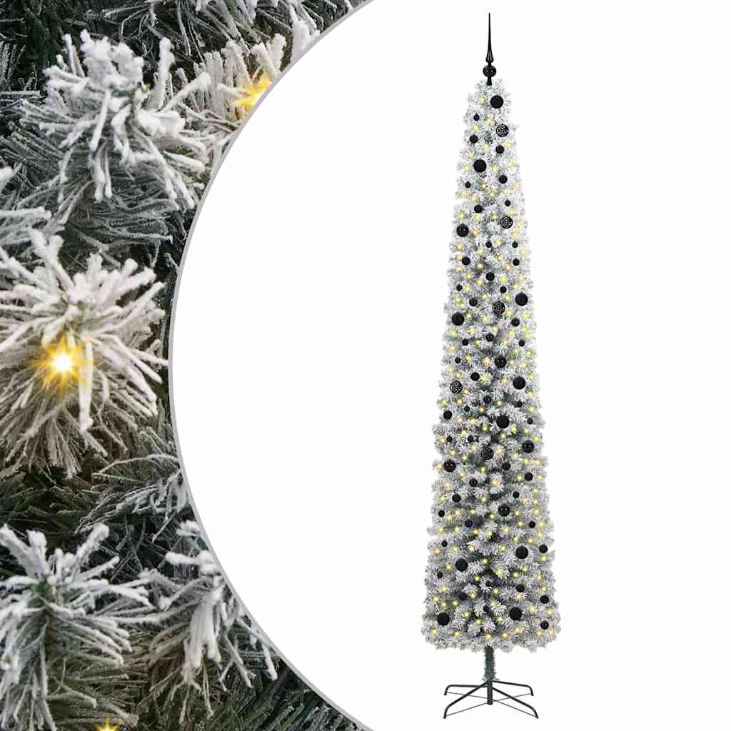 Kunstigt juletræ med stativ Grøn 300 cm PVC og Stål og Plastik