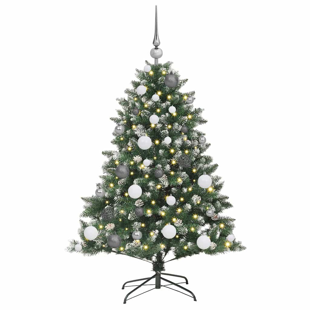 Kunstigt juletræ med stativ Grøn 120 cm PVC og plastik og stål