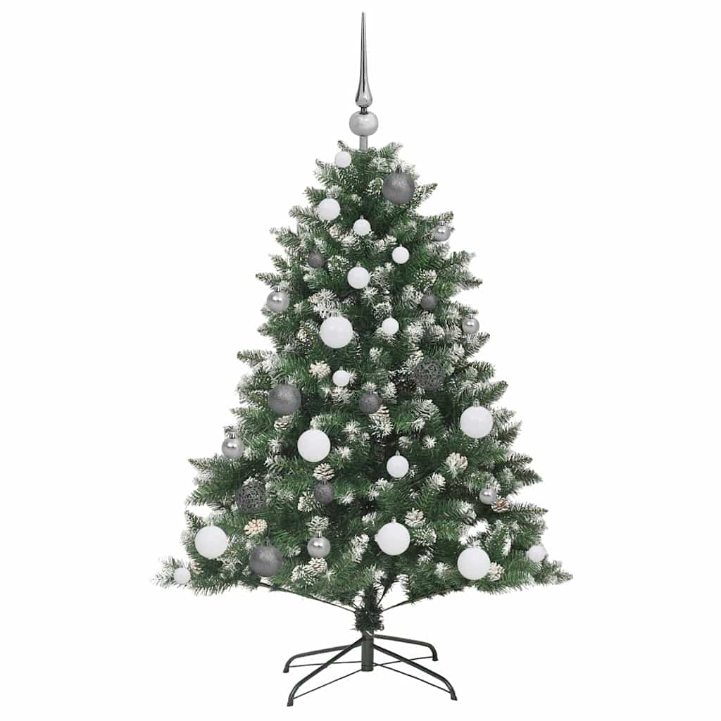 Kunstigt juletræ med stativ Grøn 120 cm PVC og plastik og stål