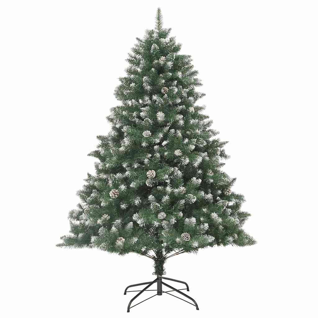 Kunstigt juletræ med stativ Grøn 180 cm PVC og plastik og stål