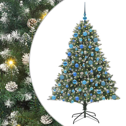 Kunstigt juletræ Grøn 180 cm PVC og plastik og stål
