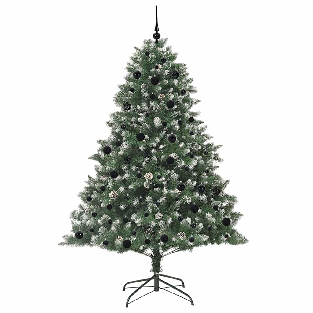 Kunstigt juletræ med stativ Grøn 210 cm PVC og plastik og stål