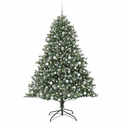Kunstigt juletræ Grøn 210 cm PVC og plastik og stål
