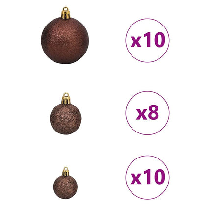 Kunstigt slankt juletræ Grøn og Hvid 240 cm