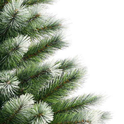 Kunstig Hængslet Juletræ med Flocket Sne 150 LED'er Varm hvid