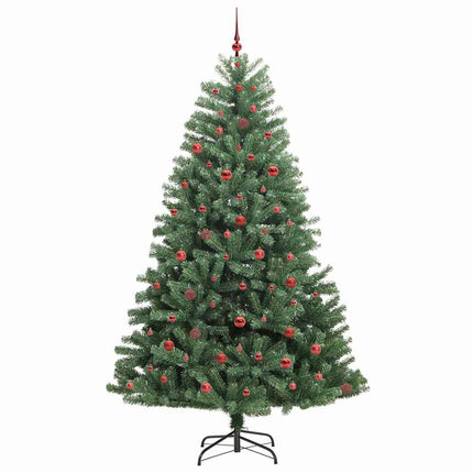 Kunstigt Hinged Juletræ Grøn 240 cm PVC og metal