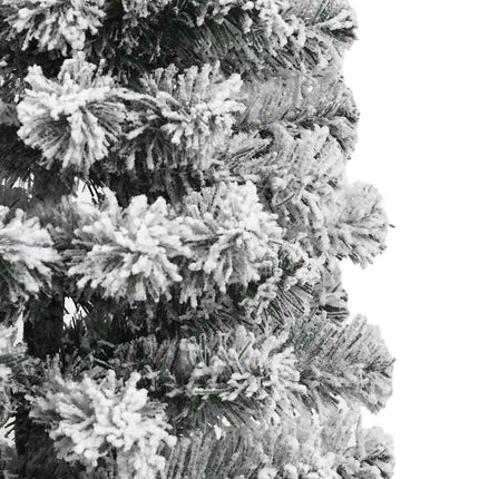 Kunstigt Hinged Juletræ 150 LED'er Grøn og Hvid 120 cm